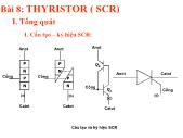 Bài giảng Điện tử căn bản - Bài 8 Thyristor (SCR)