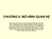 Bài giảng Hệ quản trị cơ sở dũ liệu - Chương 2 Mô hình quan hệ