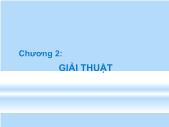 Bài giảng Khoa học máy tính - Chương 2: Giải thuật