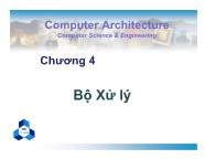 Bài giảng Kiến trúc máy tính - Chương 4 Bộ Xử lý