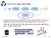 Bài giảng Kỹ thuật điều khiển tự động - Chương 5 Cơ cấu cảm biến