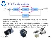 Bài giảng Kỹ thuật điều khiển tự động - Chương 6 Cơ cấu tác động