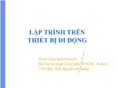 Bài giảng Lập trình trên thiết bị di động