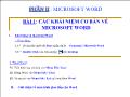 Bài giảng Microsoft word - Bài 1 Các khái niệm cơ bản về Microsoft Word