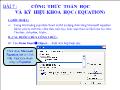 Bài giảng Microsoft word - Bài 7 Công thức toán học và ký hiệu khoa học (Equation)