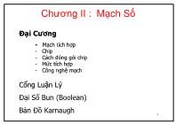 Bài giảng môn Kiến trúc máy tính - Chương 2 Mạch số