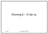 Bài giảng môn Kiến trúc máy tính - Chương 6 Vi tác vụ