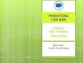 Bài giảng môn Marketing căn bản - Chương 2 Môi trường marketing