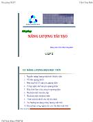 Bài giảng Năng lượng tái tạo - Chương 2 Năng lượng điện mặt trời