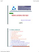 Bài giảng Năng lượng tái tạo - Chương 3 Năng lượng gió