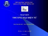 Bài giảng Nhập môn thương mại điện tử