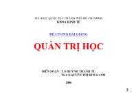 Bài giảng Quản trị marketing - Đại học Quốc gia TPHCM