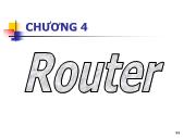 Bài giảng Thiết bị mạng - Chương 4 Router