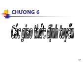 Bài giảng Thiết bị mạng - Chương 6 Các giao thức định tuyến