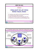 Bài giảng Tin học - Chương 3 Tổng quát về lập trình bằng Visual Basic