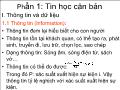 Bài giảng Tin học cơ bản - Windows - Word