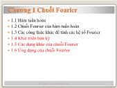 Bài giảng Toán Kỹ Thuật - Chương 1 Chuỗi Fourier (2)