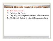 Bài giảng Toán Kỹ Thuật - Chương 2 Tích phân Fourier & biến đổi Fourier (1)