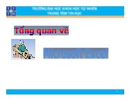 Bài giảng Tổng quan về Microsoft Excel