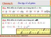 Bài tập Toán kỹ thuật - Chương 0: Ôn tập về số phức