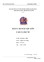 Báo cáo bài tập lớn CAD/CAM-CNC