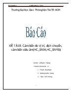 Đề tài Cảm biến đo vị trí, dịch chuyển, cảm biến siêu âm (HC_SR04,HC_SRF05)