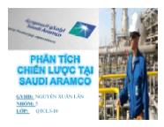 Đề tài Phân tích chiến lược tại Saudi Aramco