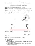 Đề thi môn học Kỹ thuật chế tạo máy 2