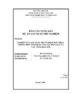 Dự án Nghiên cứu sản xuất thử nghiệm keo nhựa thông biến tính dùng cho gia keo giấy và các tông bao gói