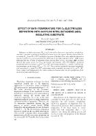Effect of bath temperature for Cu electroless deposition onto acrylon nitril butadiene (ABS) insulating substrate