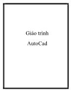 Giáo trình môn AutoCad