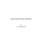 Giáo trình Tin học lý thuyết