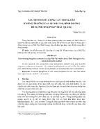 Xác định hàm lượng lân trong đất ở nông trường cao su Nhà Nai, Bình Dương bằng phương pháp trắc quang