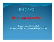 Bài giảng Áp xe gan do amip