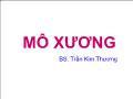 Bài giảng Mô xương