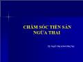 Chăm sóc tiền sản ngừa thai