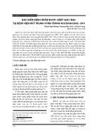 Đặc điểm bệnh nhân được ghép giác mạc tại bệnh viện mắt trung ương trong giai đoạn 2002 - 2011