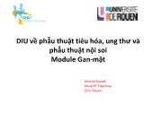 DIU về phẫu thuật tiêu hóa, ung thư và phẫu thuật nội soi: Module Gan-Mật