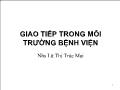 Giao tiếp trong môi trường bệnh viện