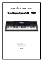 Hướng dẫn sử dụng nhanh đàn Organ Casio CTK-7200
