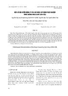 Một số đặc điểm bệnh lý của chó được gây bệnh thực nghiệm bằng chủng virus care (CDV-768)