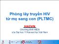 Phòng lây truyền HIV từ mẹ sang con