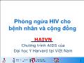 Phòng ngừa HIV cho bệnh nhân và cộng đồng