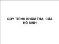 Quy trình khám thai của hộ sinh