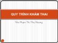 Quy trình khám thai - Nhs Phạm Thị Thu Hương