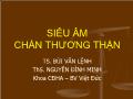 Siêu âm chấn thương thận