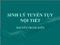 Sinh lý tuyến tụy nội tiết