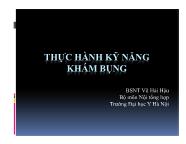 Thực hành kỹ năng khám bụng