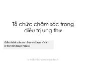 Tổ chức chăm sóc trong điều trị ung thư