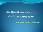 Kỹ thuật sơ cứu cố định xương gãy